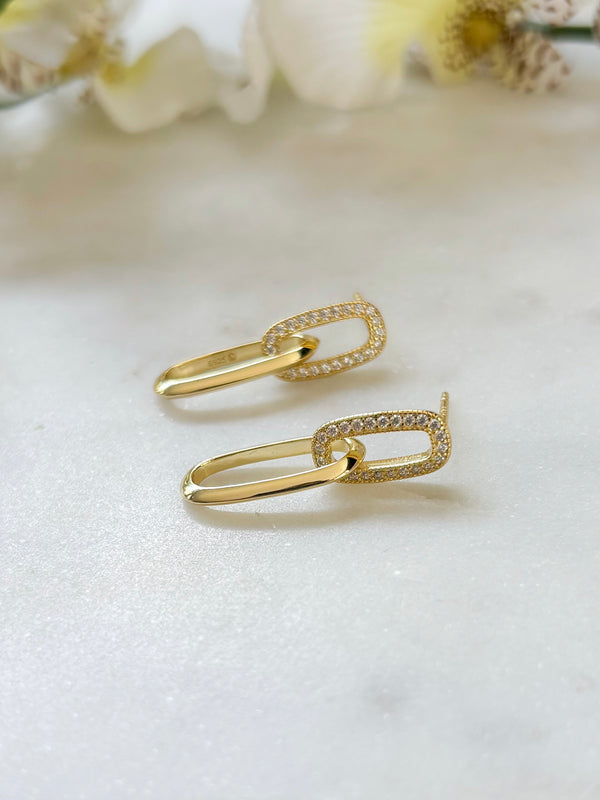 Kaylee Paperclip Earring