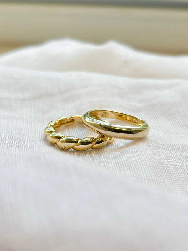 Double Band Gold Ring