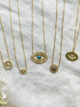 Petite Eye Shape Protection Necklace