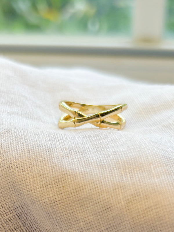 Bamboo Criss Cross Ring