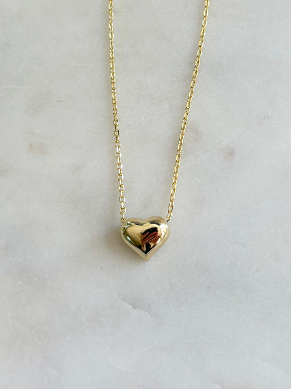 Puff Small Heart Necklace