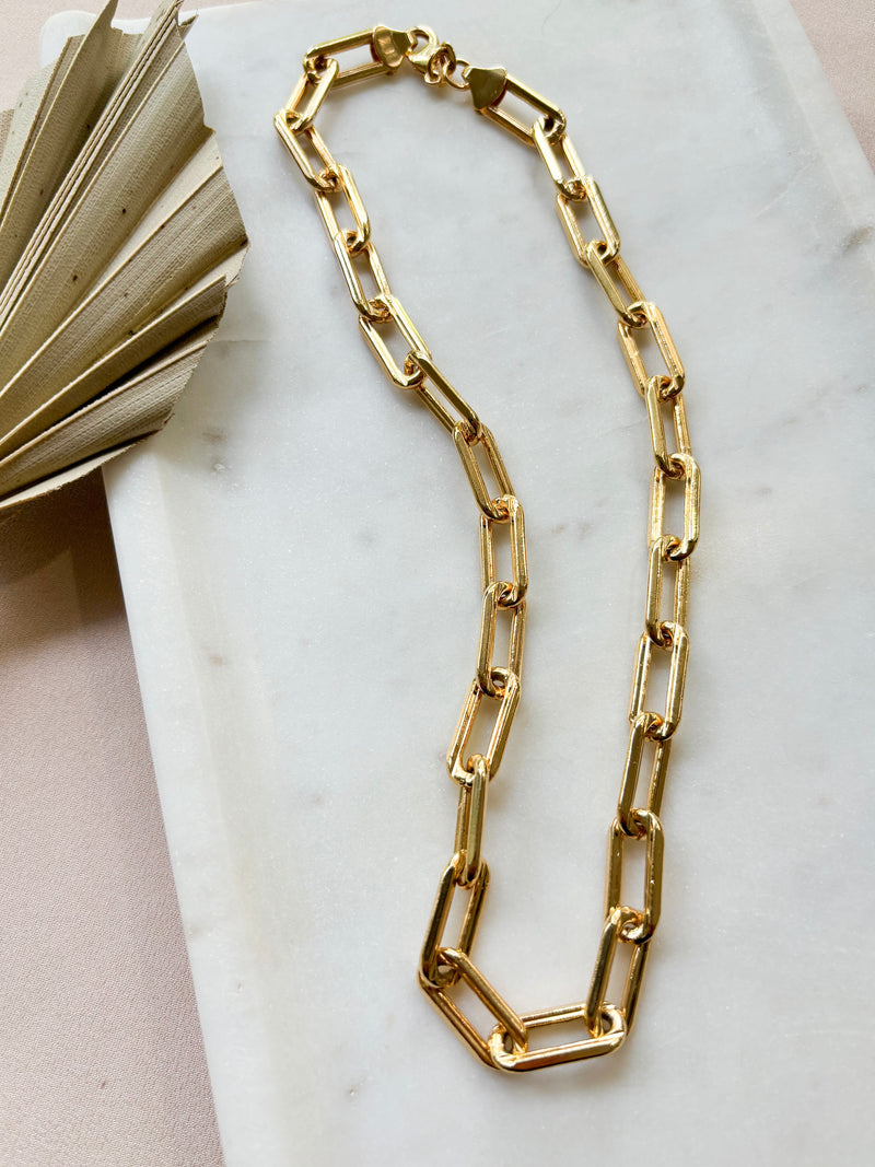 Brooklyn Large Paperclip Necklace