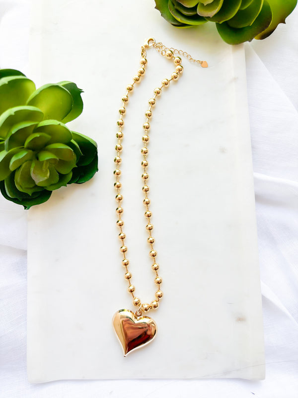 Heart of Love Ball Necklace