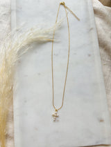 Pearl Cross Necklace