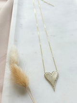 Zoey Heart Matte Necklace