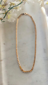 Box chain Gold Necklace