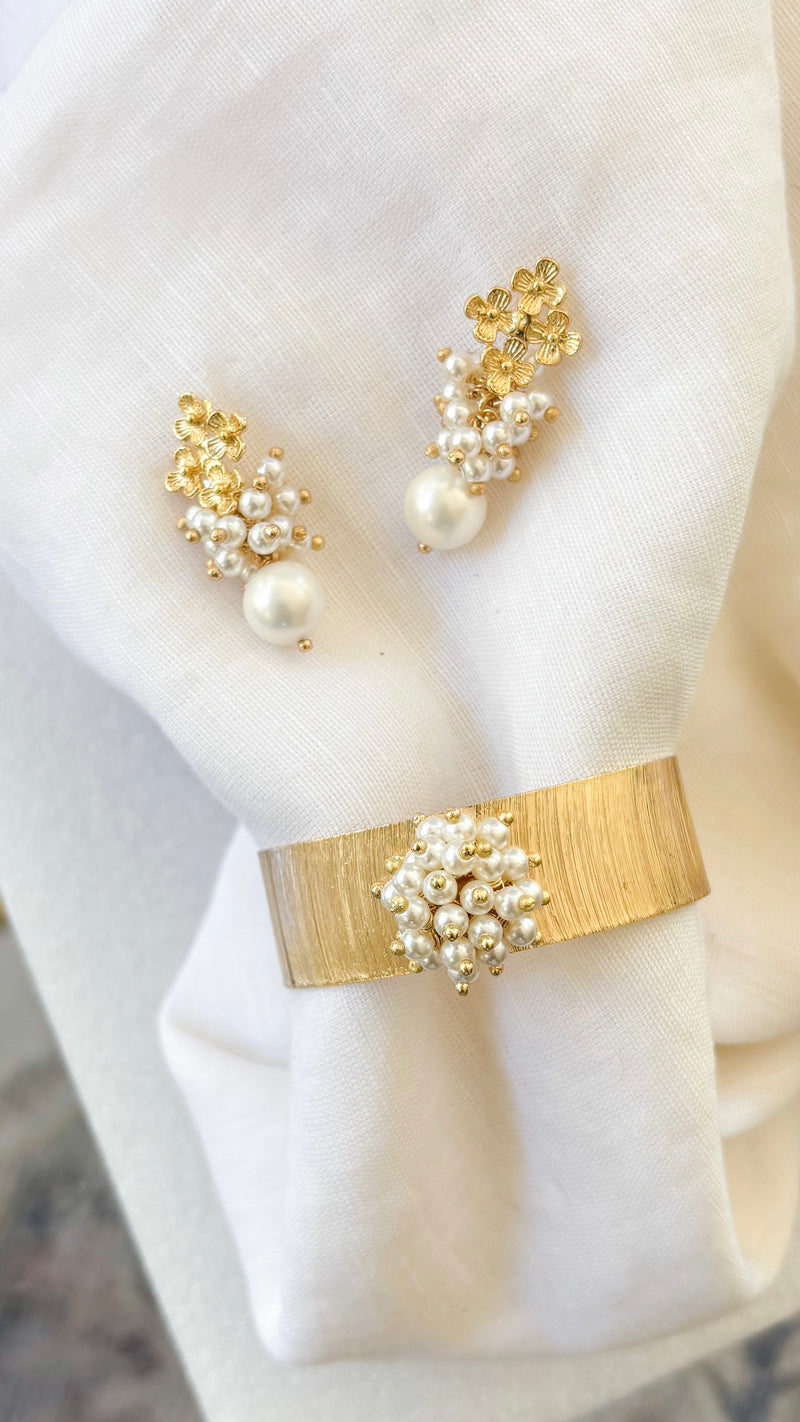 Adriana Adjustable Pearl Cuff Bracelet