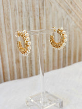 Abagail Pearl Hoop Earring