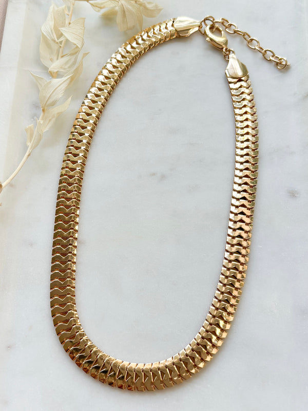 Flat Snake Necklace