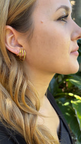 Step Hoop Earring