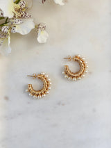 Abagail Pearl Hoop Earring