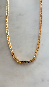 Box chain Gold Necklace