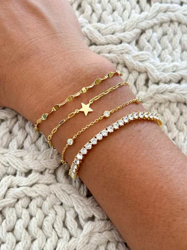 Silvy Flake Bracelet