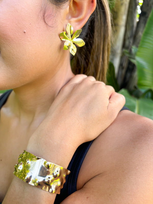 Petal Flower Statement Earrings