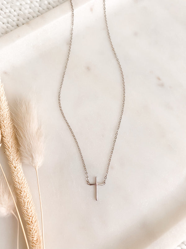 Thin Cross Necklace